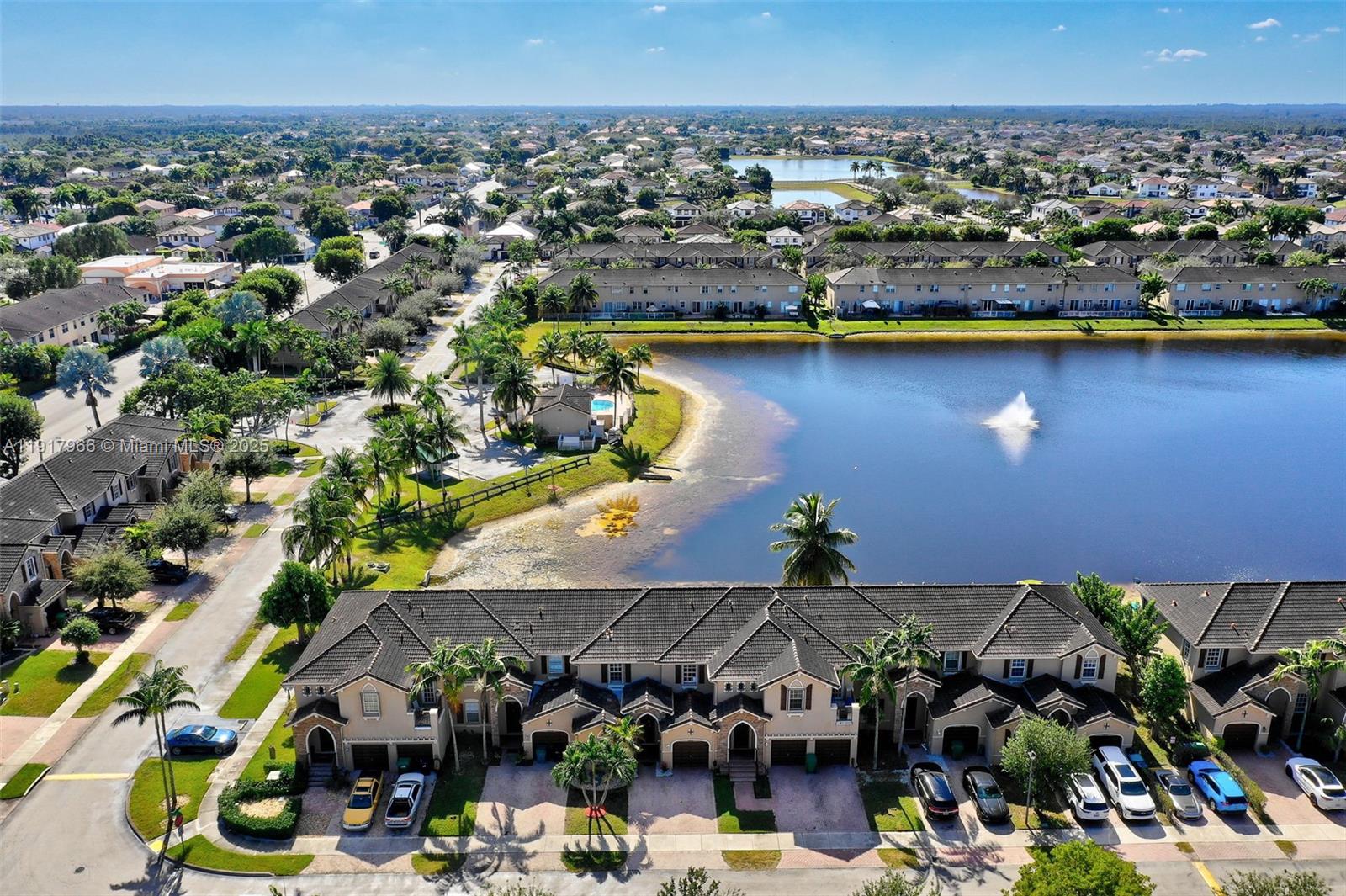 15242 Southwest 8th Way Miami, FL 33194 - Photo 62 of 62 an aerial view of a house with a swimming pool