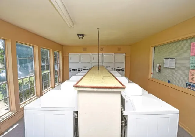 a room with storage and utility