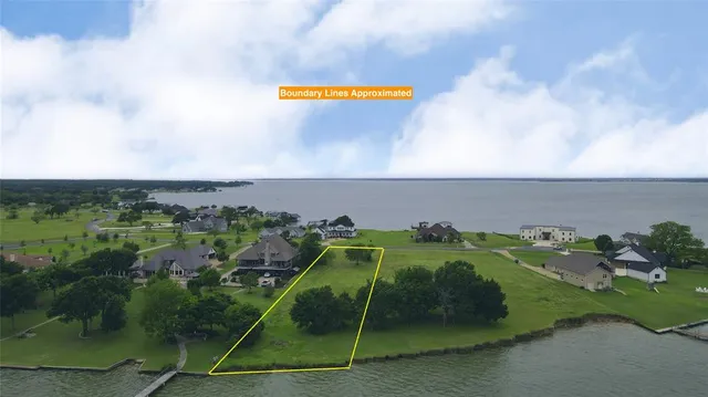 an aerial view of a residential houses