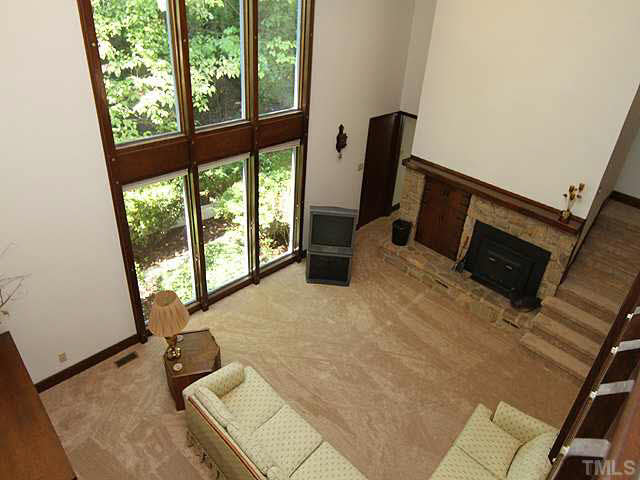2713 Sherborne Place Raleigh, NC 27612 - Photo 25 of 25 View from the loft. What a wonderful home and space. This floor plan is awesome, the home just needs your personal touches. Remember the big expensive upgrades are done. NEW HVAC and Flooring. Newer roof, all windows, and decks in 2010!