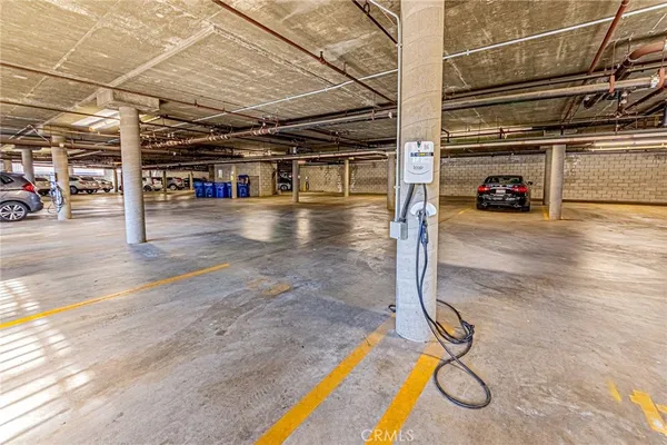 a view of a car garage