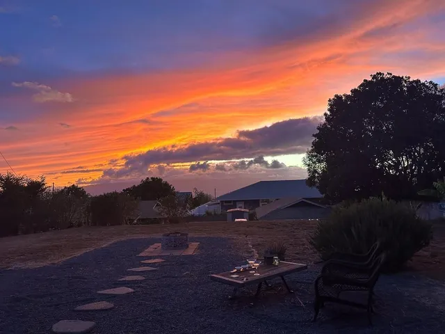 a view of a lake in middle of a town