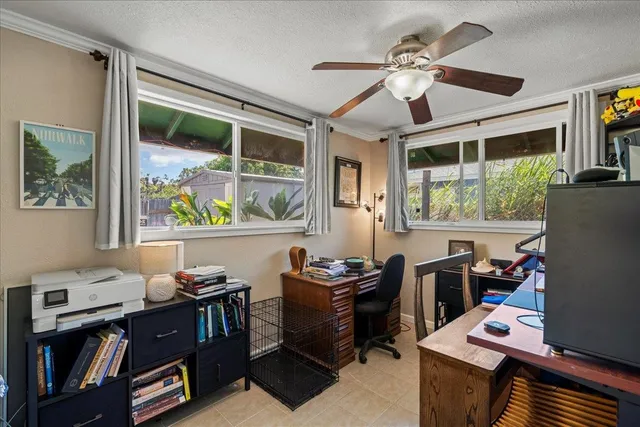 a room with furniture and window