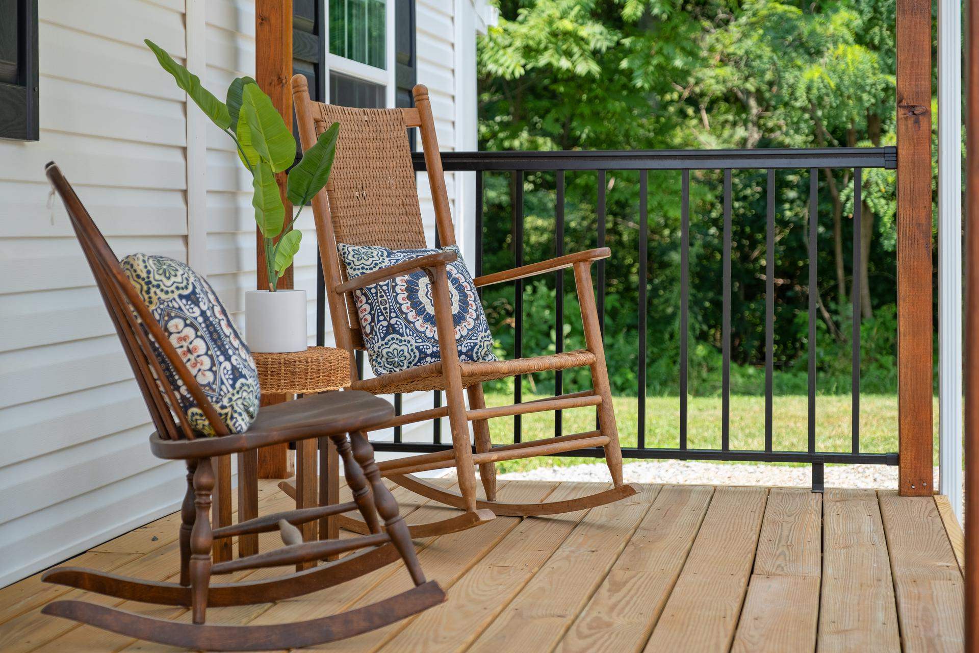 2853 Middlebrook Road Staunton, VA 24401 - Photo 5 of 29 a view of balcony with wooden floor and outdoor seating