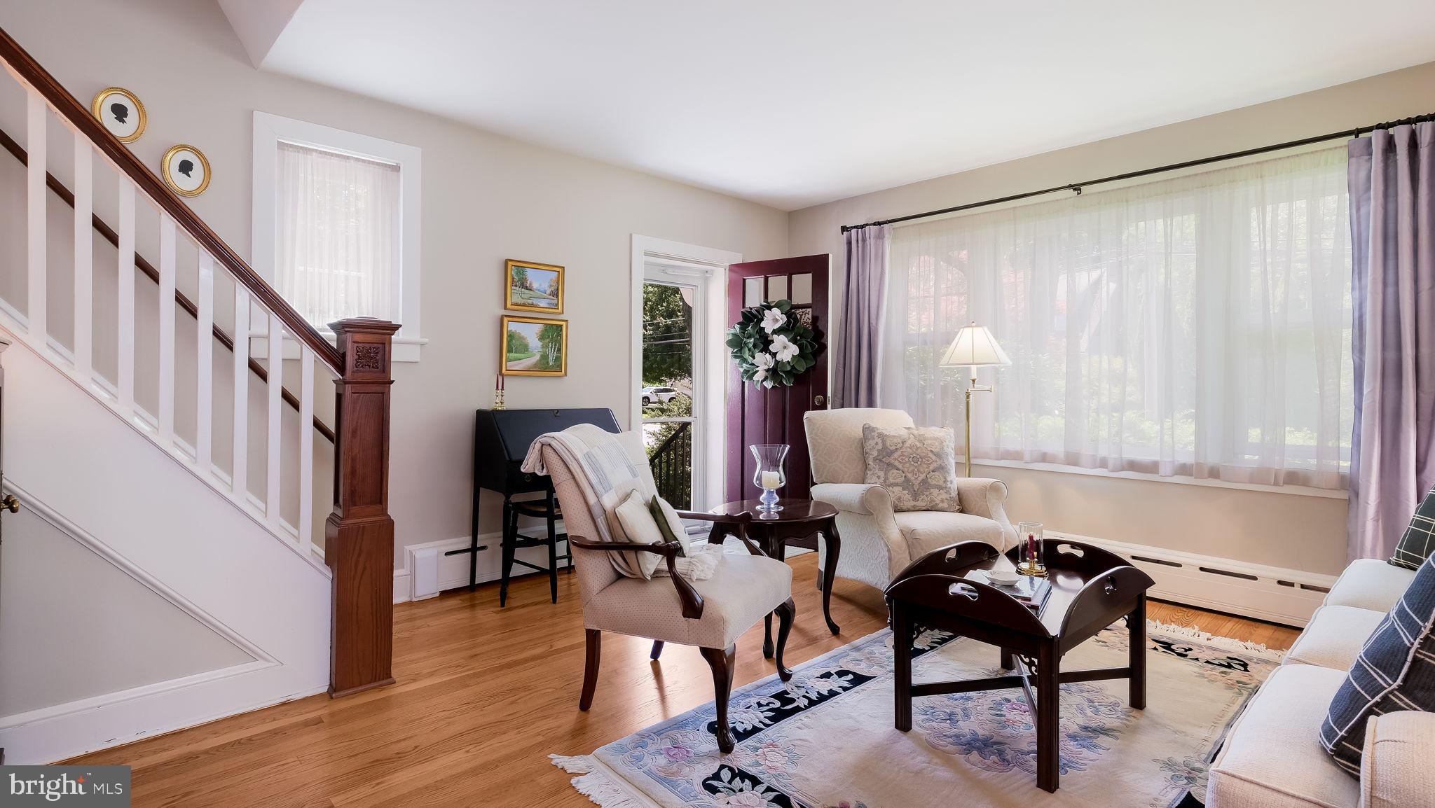 113 Iron Hill Road Doylestown, PA 18901 - Photo 28 of 47 Living Room with Bay Window and hardwoods