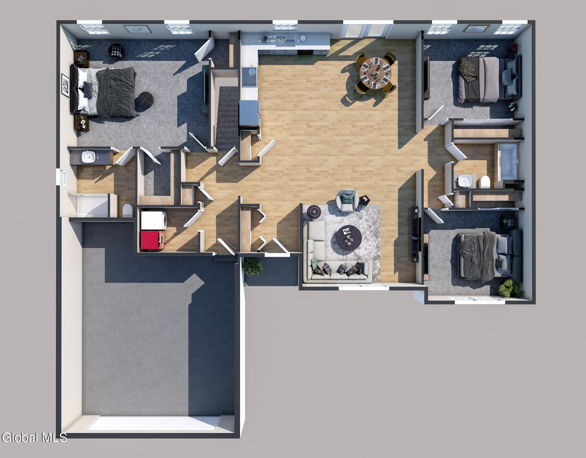 L12 Lyndon Road Queensbury, NY 12804 - Photo 8 of 8 The Cascade 3d floorplan render