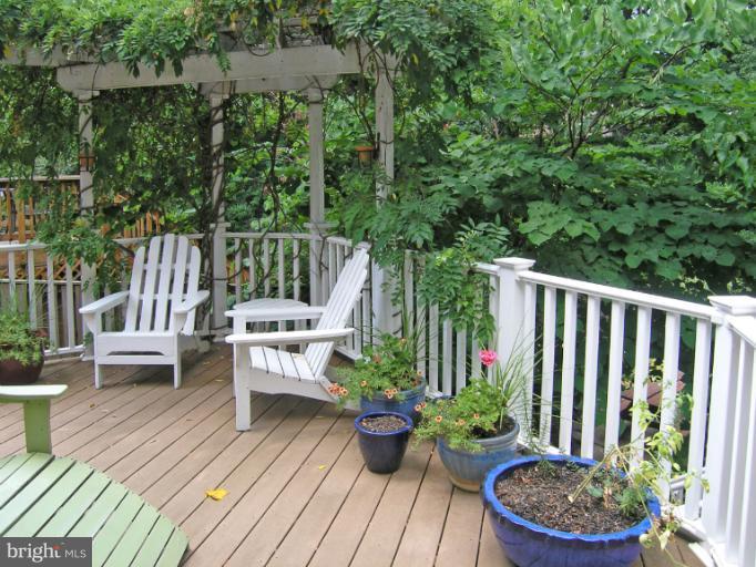1705 Noyes Lane Silver Spring, MD 20910 - Photo 27 of 30 a view of a deck with furniture and a potted plant