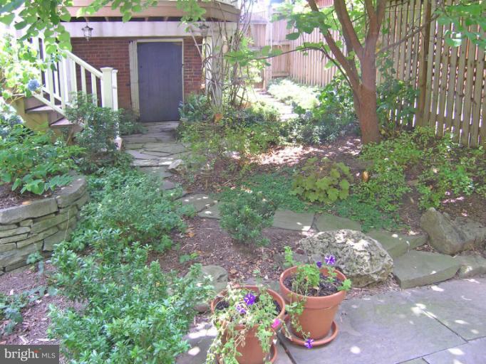 1705 Noyes Lane Silver Spring, MD 20910 - Photo 9 of 30 a view of a garden with a fountain