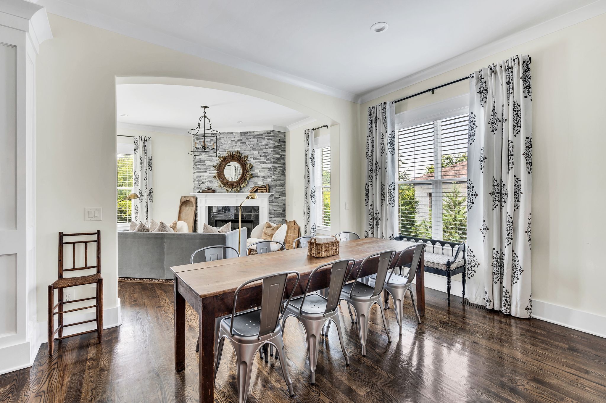 2156 Hartland Road Franklin, TN 37069 - Photo 26 of 63 a view of a dining room with furniture window and wooden floor