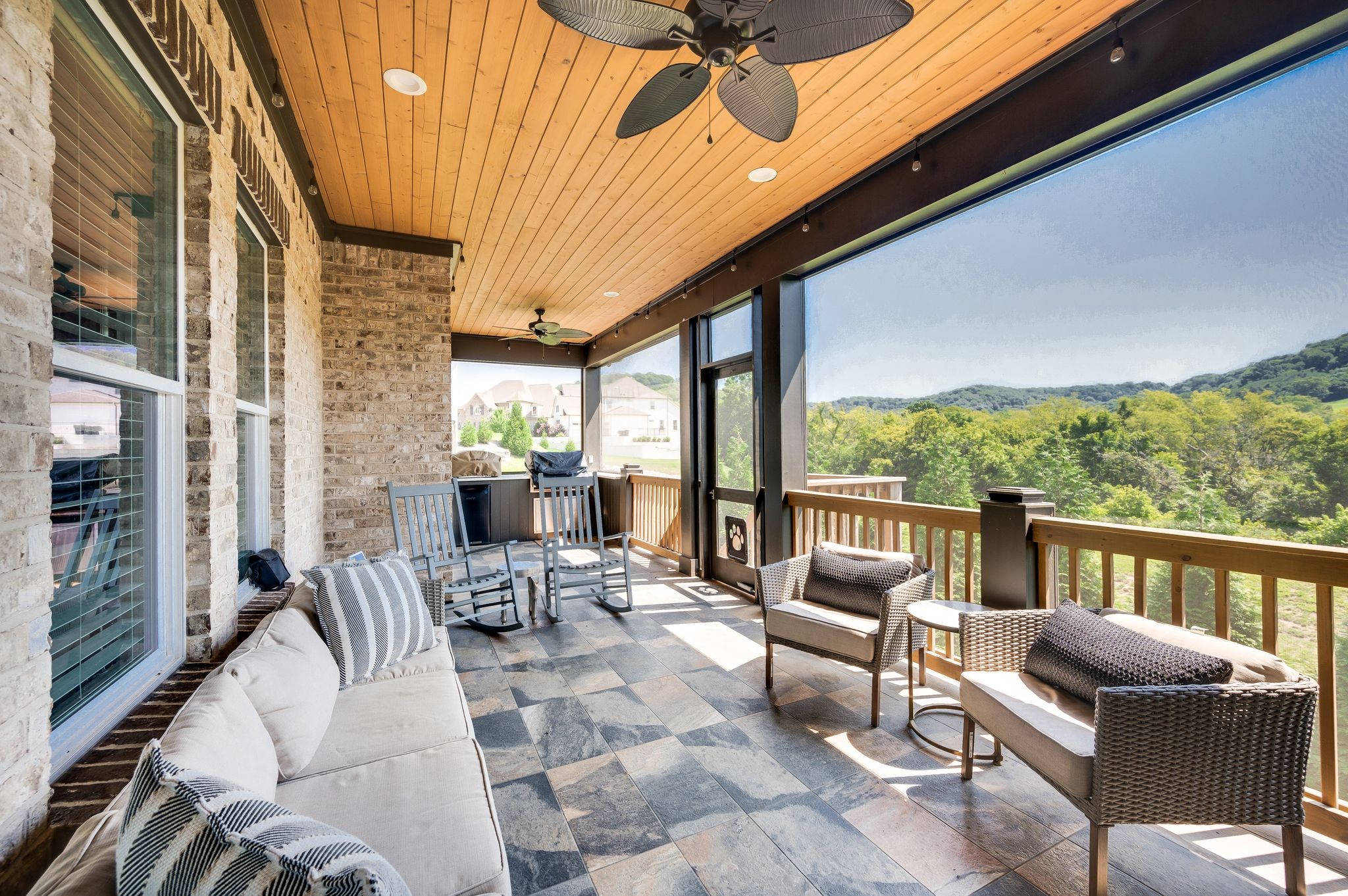 2156 Hartland Road Franklin, TN 37069 - Photo 55 of 63 Enjoy the views of the hills & trees on the screened porch
