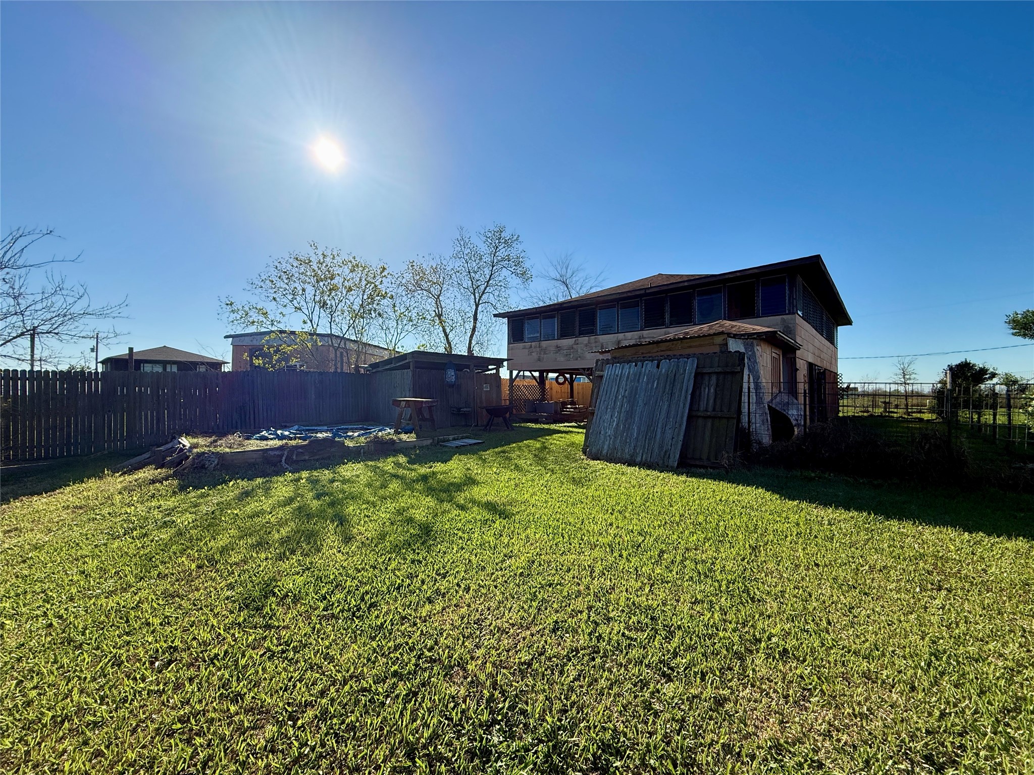 2527 Bastrop Street Angleton, TX 77515 - Photo 24 of 28 Partially fenced yard