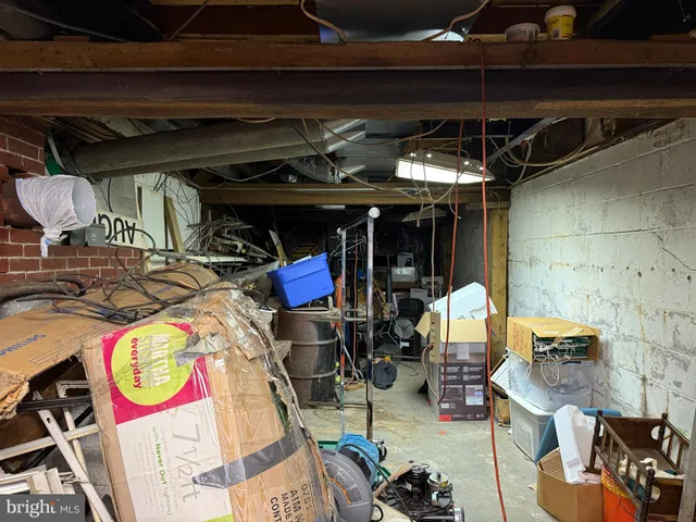 a view of storage and utility room