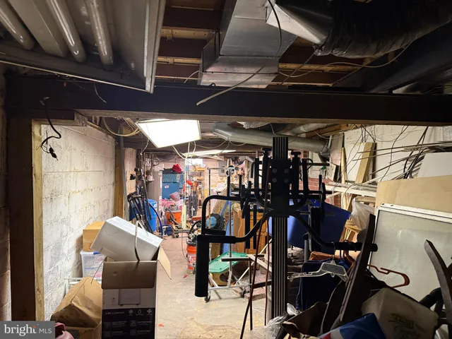 a view of storage and utility room