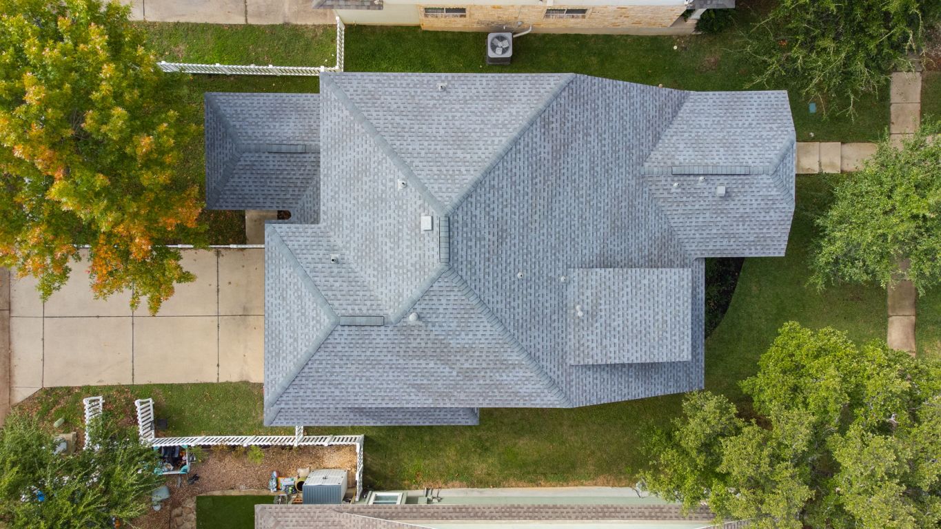 1114 Peyton Place Cedar Park, TX 78613 - Photo 34 of 39 an aerial view of a house with a garden and a yard