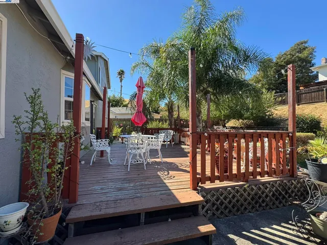 a view of outdoor space deck and lake view