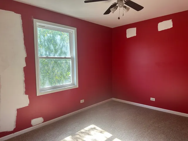 a view of a livingroom with a window