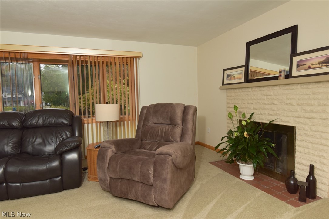 2804 Tibbetts Wick Road Hubbard, OH 44425 - Photo 3 of 17 Note Sleek Fireplace sets off Entertainment Formal Living Room!