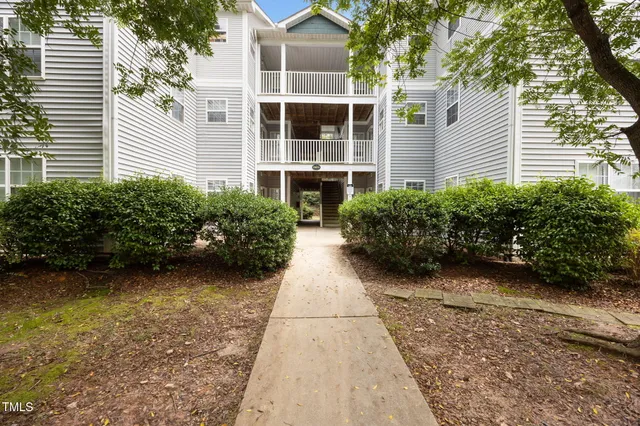 a view of a backyard with plants