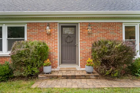 a front view of a house