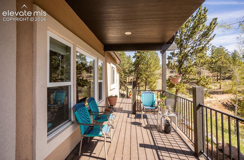 45 Valley Circle Divide, CO 80814 - Photo 30 of 42 a view of a balcony with couch