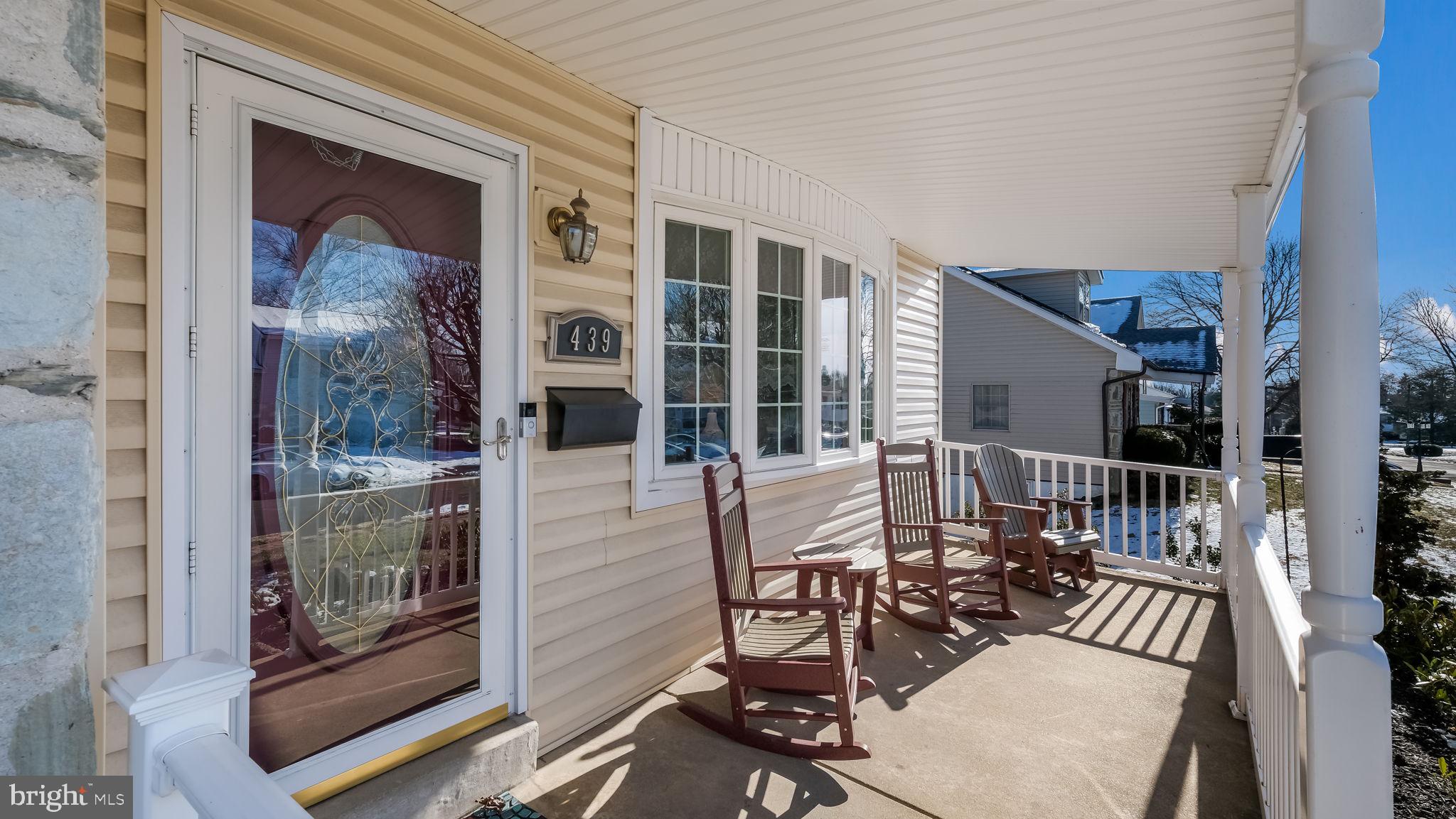 Large, comfortable front porch for rocking!