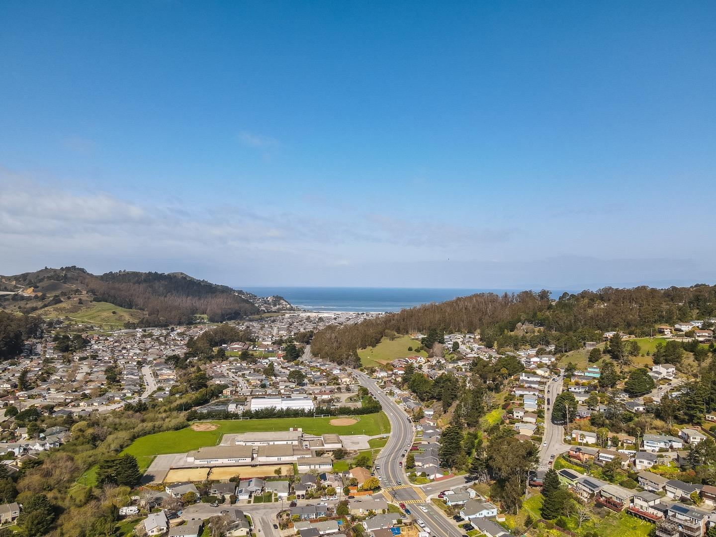 1419 Madeira Drive Pacifica, CA 94044 - Photo 54 of 66 an aerial view of residential building and trees around