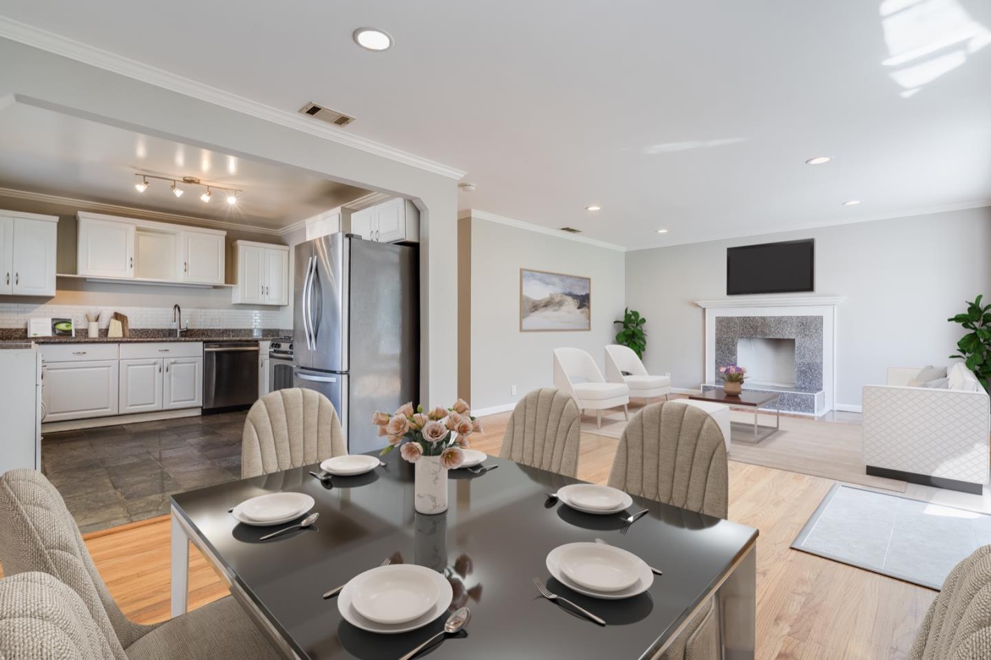 1419 Madeira Drive Pacifica, CA 94044 - Photo 7 of 66 a large kitchen with furniture and a view of living room