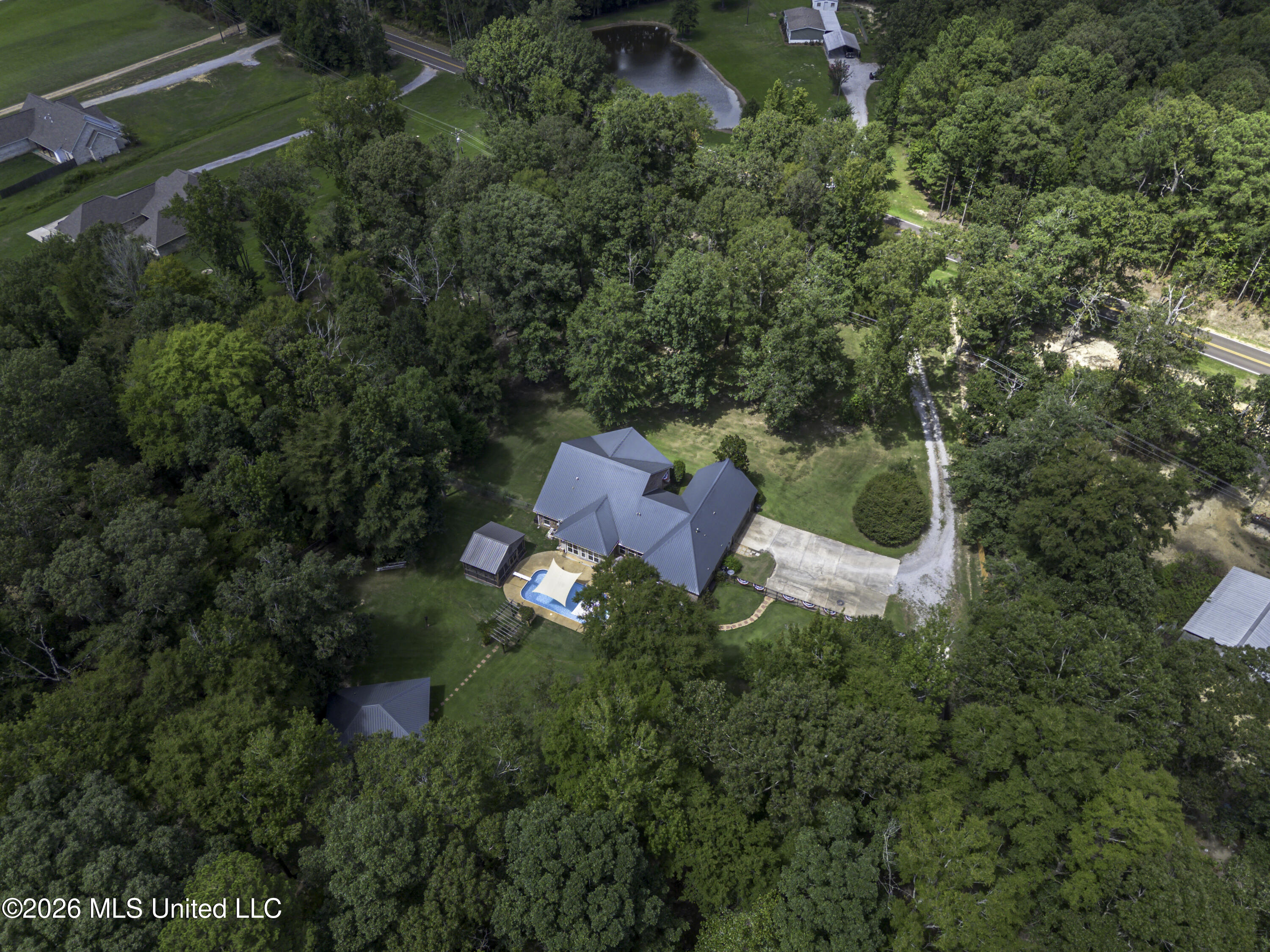 717 Thomasville Road Florence, MS 39073 - Photo 9 of 86 717 Thomasville Rd drone-0928