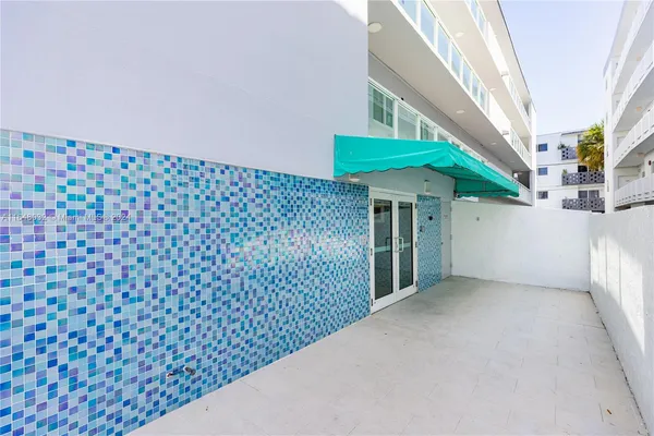 a view of a porch