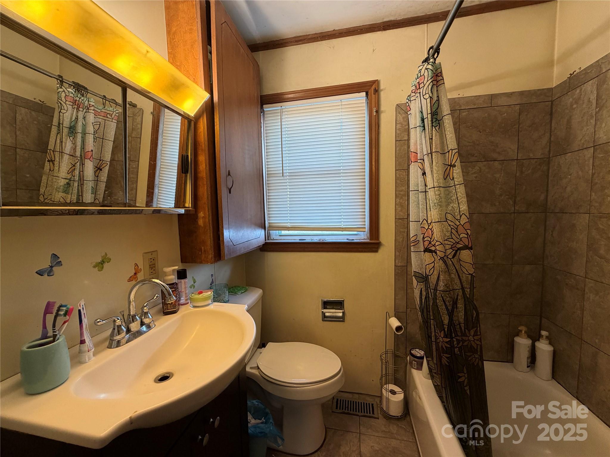 928 Bost Street Albemarle, NC 28001 - Photo 11 of 20 a bathroom with a sink a toilet and shower