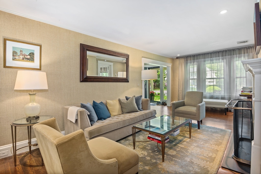 19 Whittier Road Wellesley, MA 02481 - Photo 4 of 23 a living room with furniture and a lamp