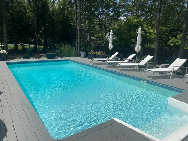 a view of outdoor space with garden