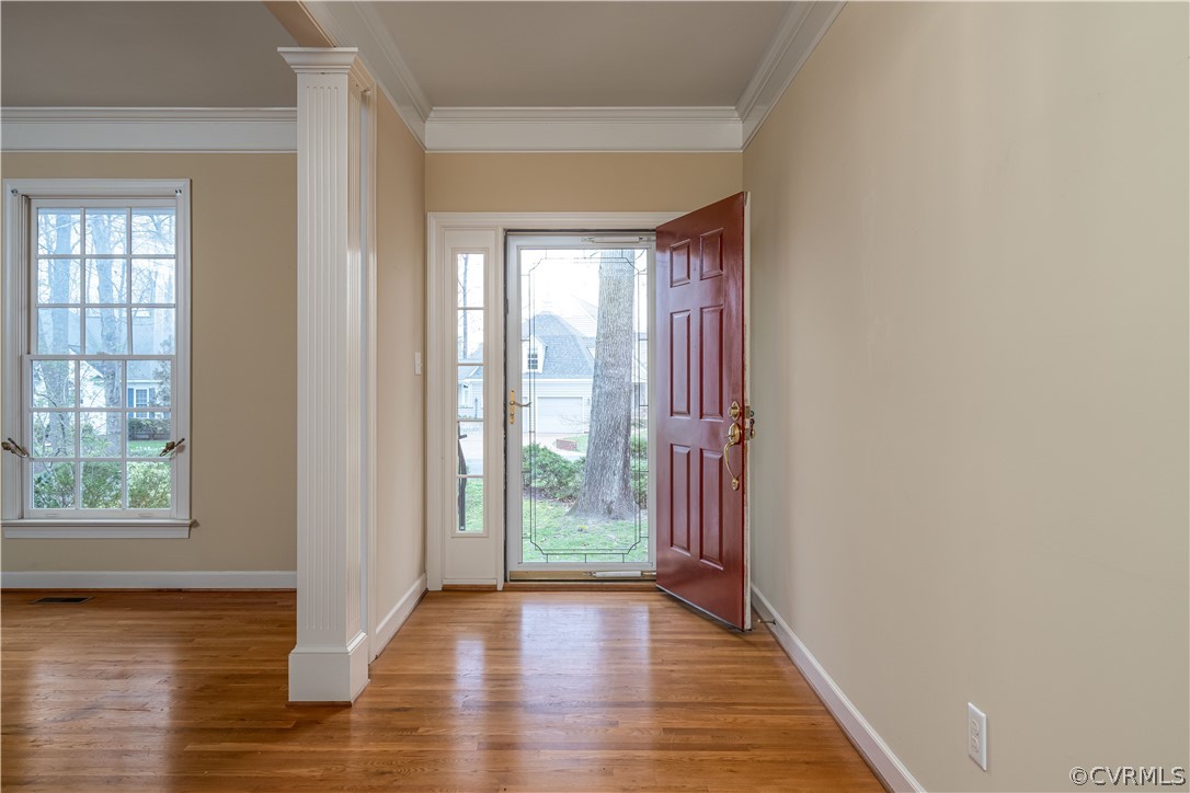 121 Broadmoor Williamsburg, VA 23188 - Photo 24 of 34 a view of entryway with wooden floor