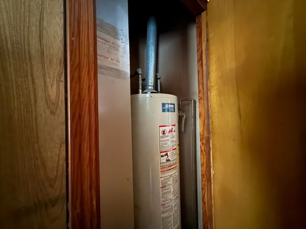 a close up of a door