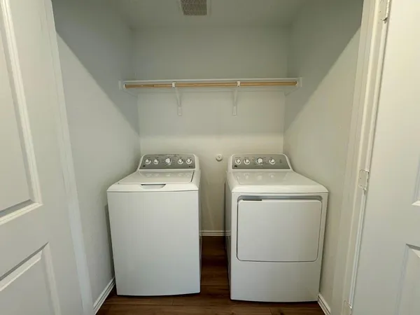 a room with storage and utility