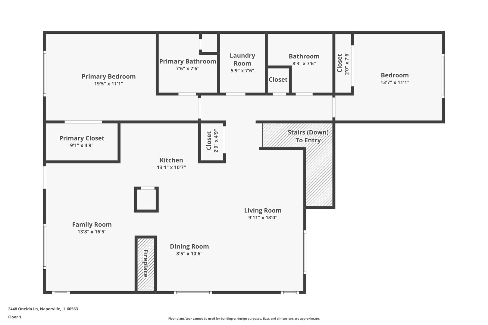 2448 Oneida Lane Naperville, IL 60563 - Photo 19 of 19 a picture of a wall with a white building