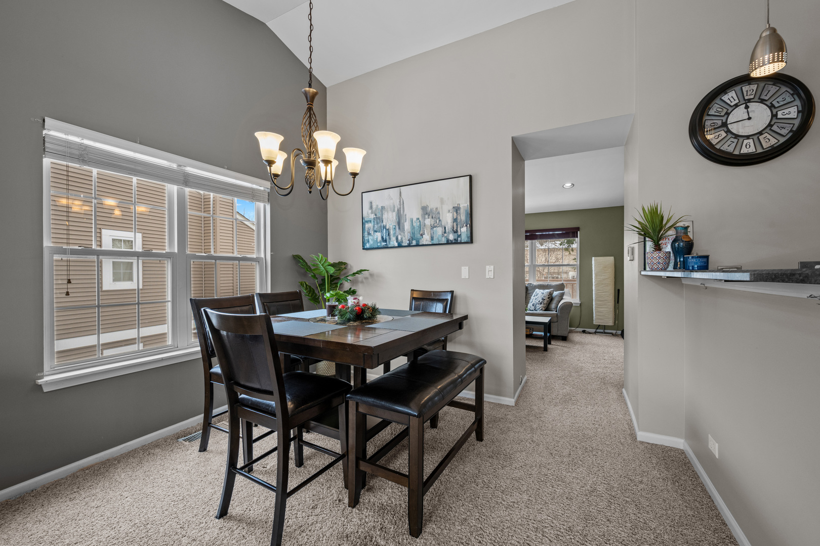 2448 Oneida Lane Naperville, IL 60563 - Photo 5 of 19 a view of a dining room with furniture and chandelier