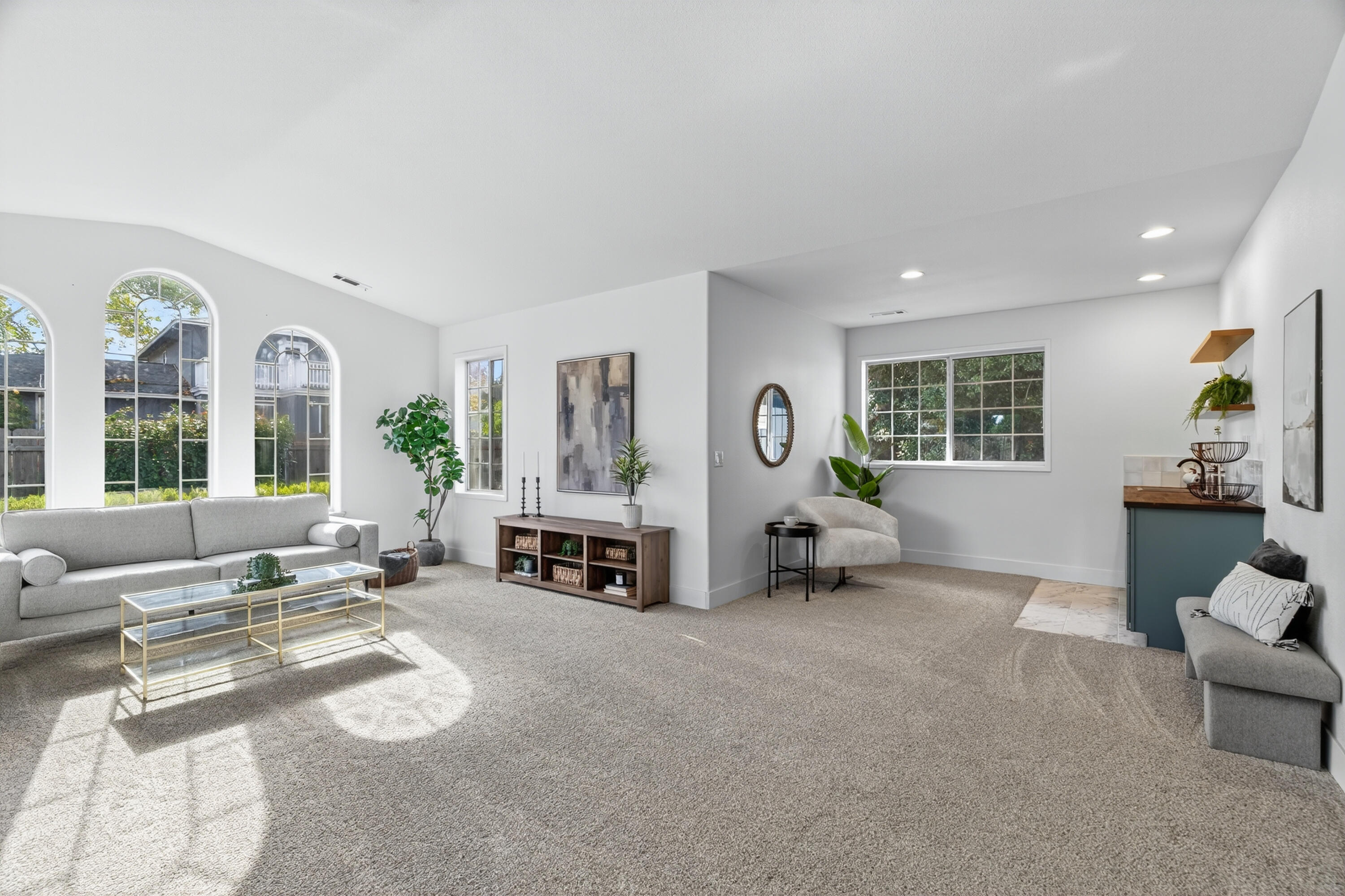 595 Rafael Street Redding, CA 96002 - Photo 12 of 54 a living room with furniture and a large window