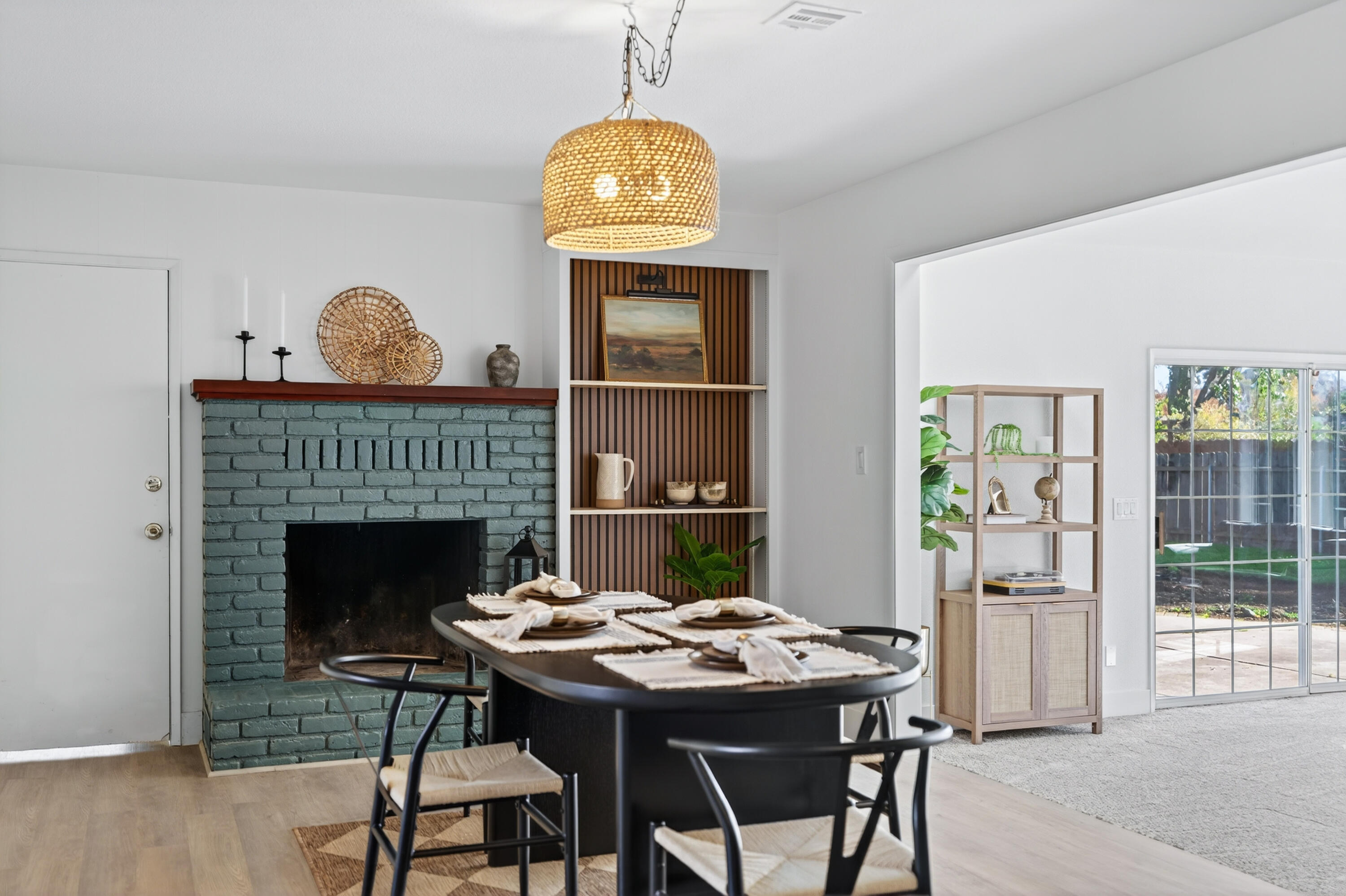 595 Rafael Street Redding, CA 96002 - Photo 25 of 54 a view of a dining room with furniture window and wooden floor