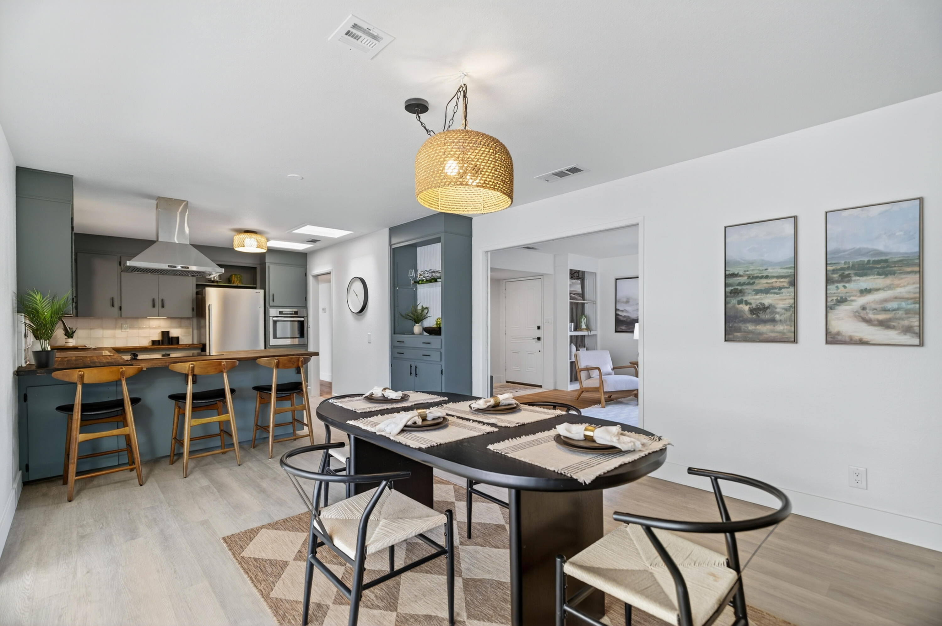 595 Rafael Street Redding, CA 96002 - Photo 27 of 54 a view of a dining room with furniture and wooden floor
