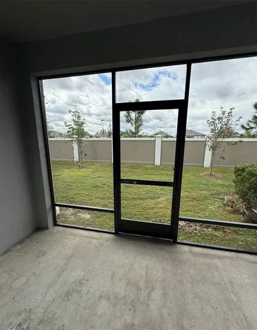 a view of an outdoor space and deck