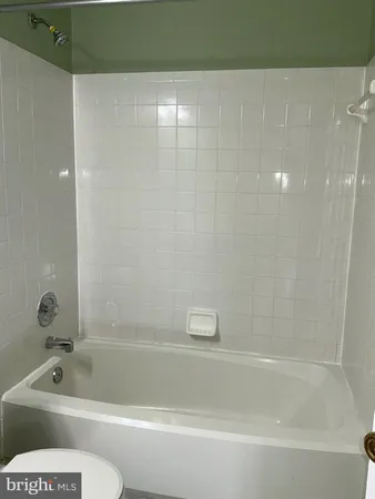 a bathroom with a toilet and a bathtub