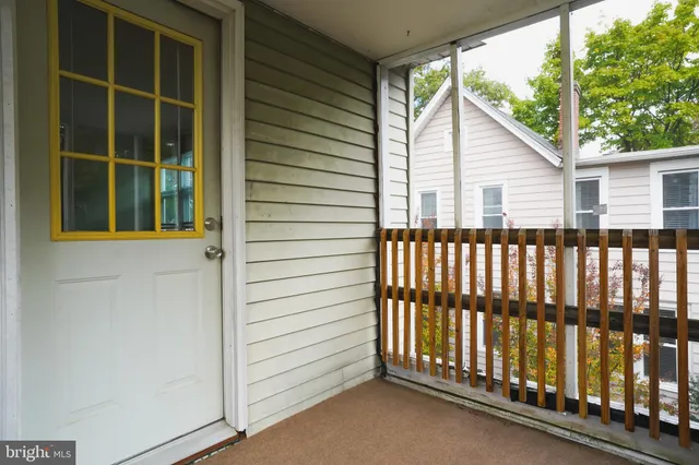 a view of a black and white window