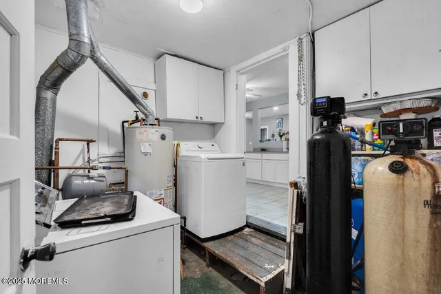 a room with storage and utility