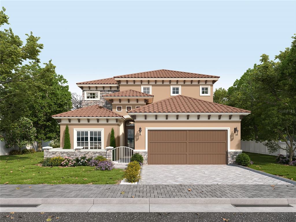 Sflagler Flagler Beach, FL 32136 - Photo 19 of 29 a front view of a house with a yard and garage
