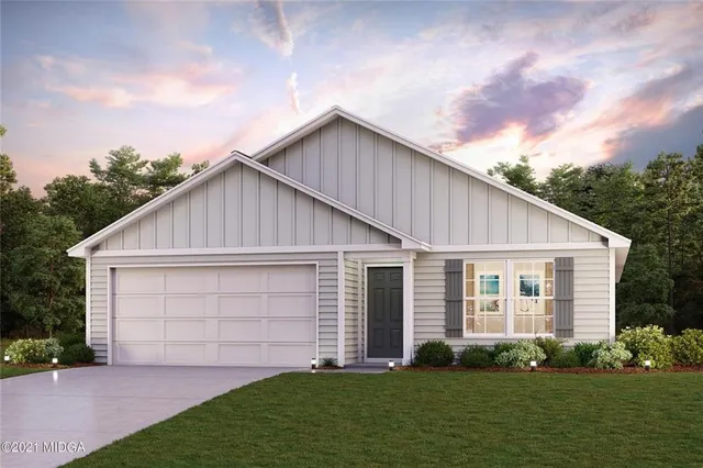 a view of a house with garden
