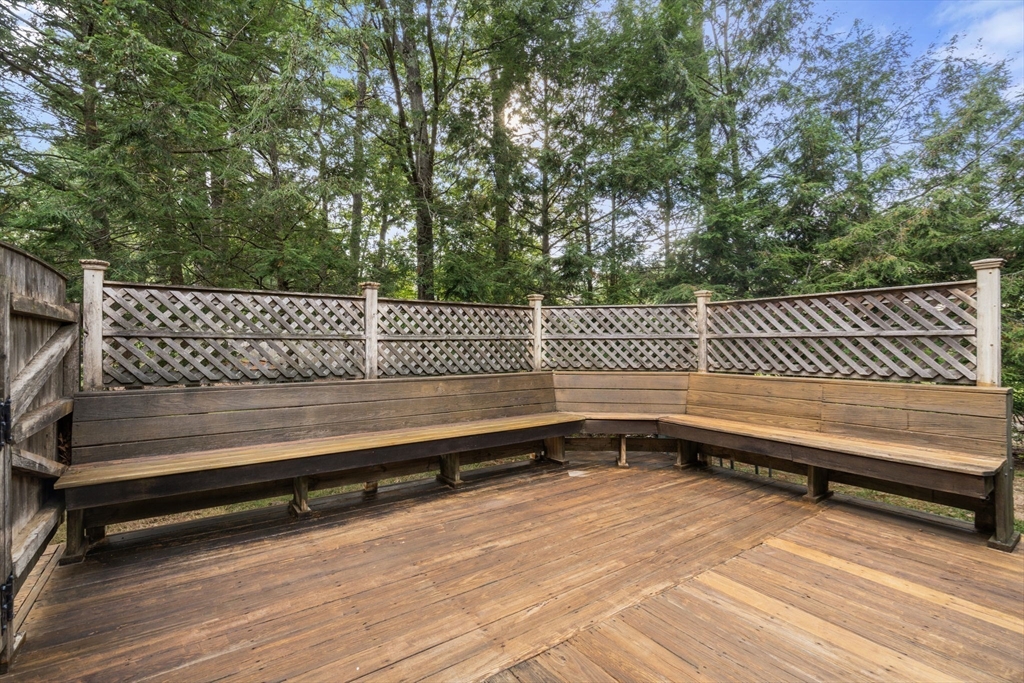 9 Arbor Circle Natick, MA 01760 - Photo 29 of 34 a view of a bench in the roof deck