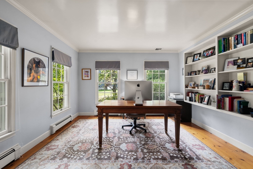 9 Arbor Circle Natick, MA 01760 - Photo 6 of 34 a view of a workspace with furniture window and wooden floor