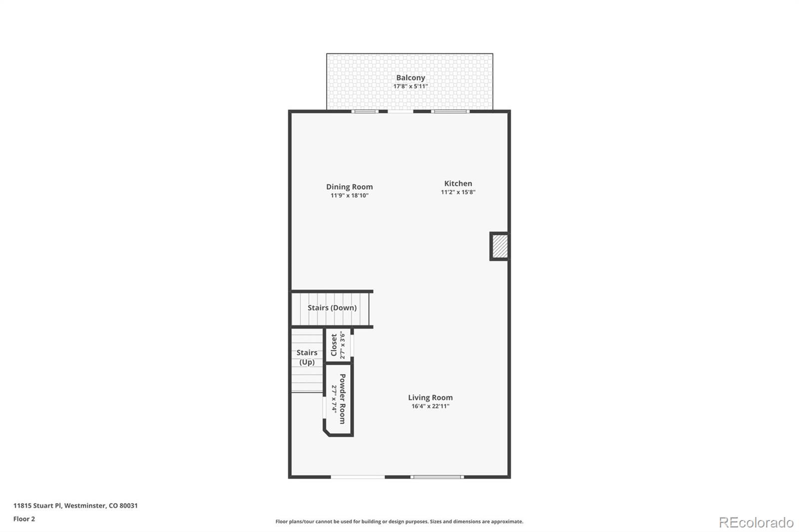 11815 Stuart Place Westminster, CO 80031 - Photo 34 of 36 a picture of a floor plan
