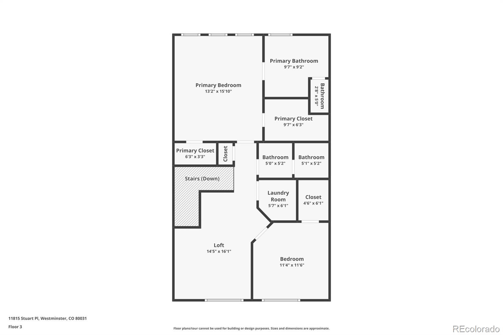 11815 Stuart Place Westminster, CO 80031 - Photo 35 of 36 a picture of a floor plan